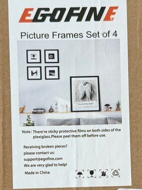 Brand New Set of 8 Picture Frames 5x7 Picture Frames EGOFINE White